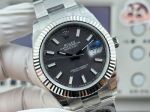WKD Factory Rolex Datejust 3235 Movement 41mm Index Dark Grey Oyster Watch